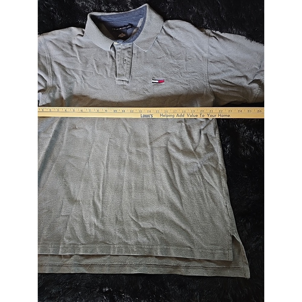 TOMMY HILFIGER MEN'S CLASSIC FIT POLO SHIRT, Men's Size M, Gray/Grey - Picture 6 of 11